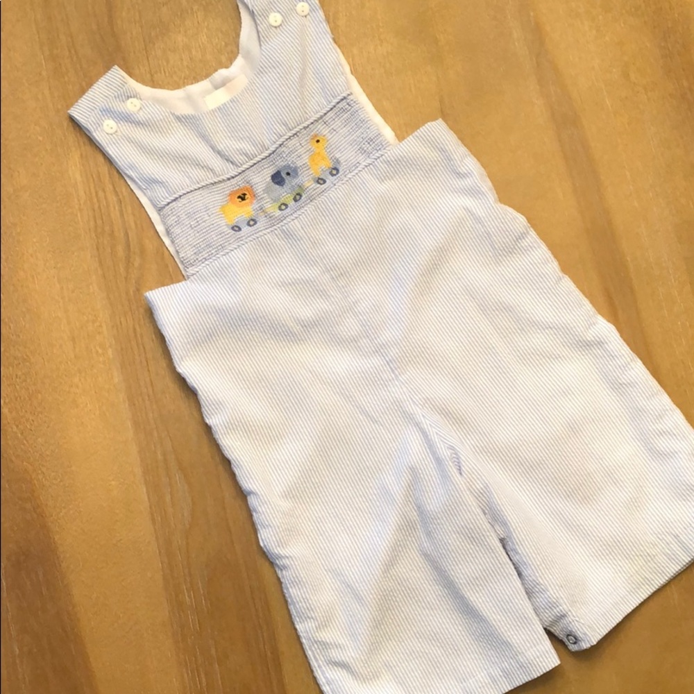 LIL CACTUS smocked animal John John 💙